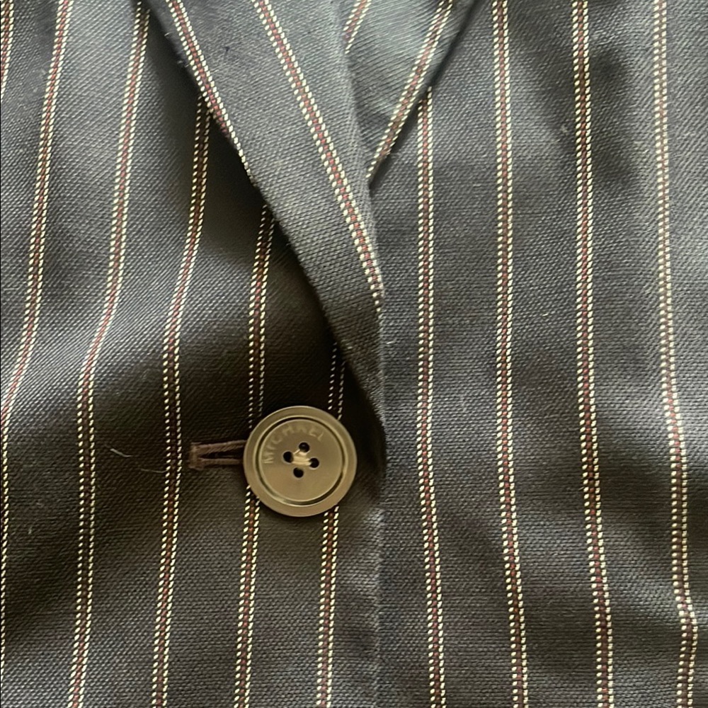 Michael Kors Navy Pinstripe Blazer - Picture 5 of 8